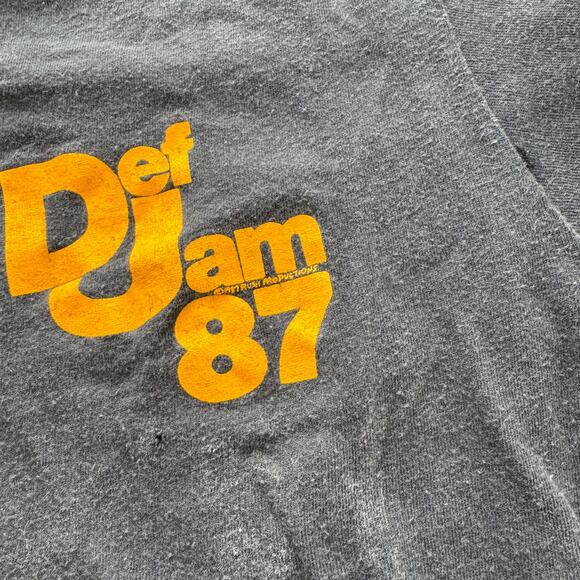 Vintage 1987 Def Jam Tour Shirt Local Crew Bigger and Deffer  - Hip Hop history - Picture 12 of 16